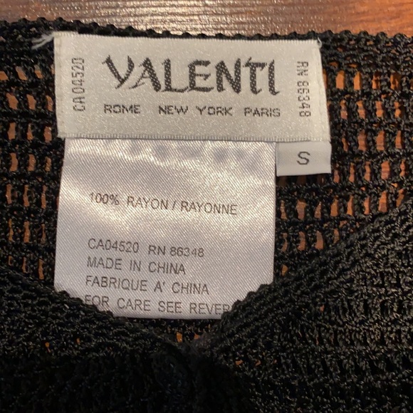 💕NWOT Designer Black crochet cardigan - Picture 5 of 7